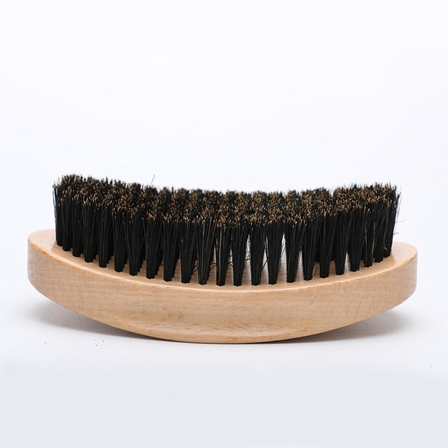 New Wave Select™️ 'OAKWOOD' Curved Palm Brush (Med)